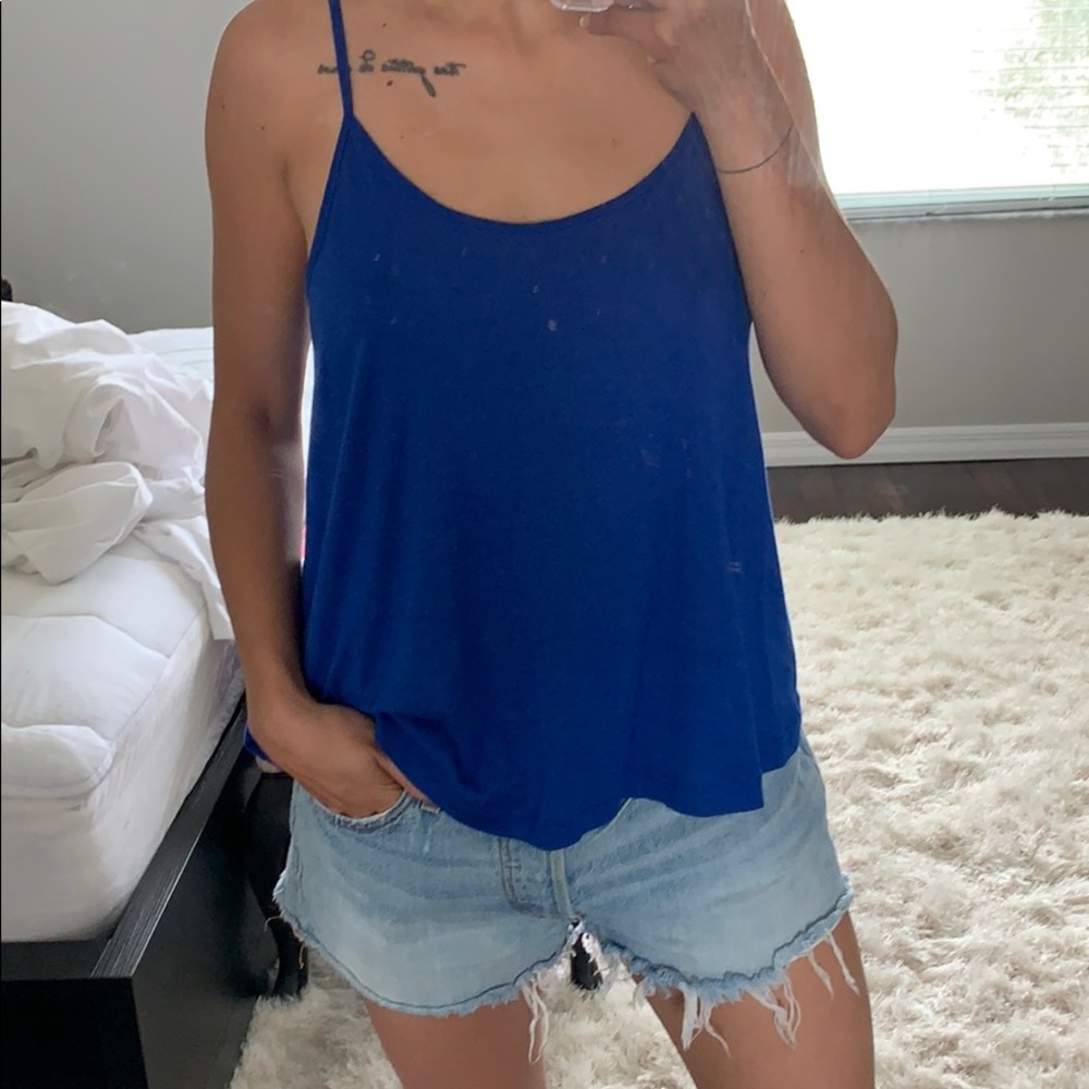 Navy blue lose tank
